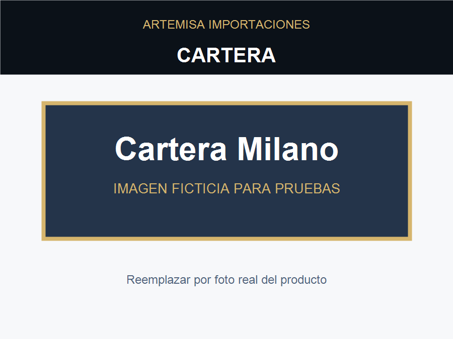 Cartera Milano Azul Marino